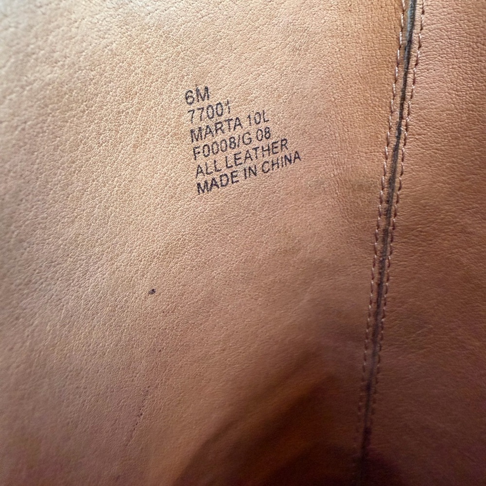 Frye Black Leather Heeled Boots - Picture 9 of 9